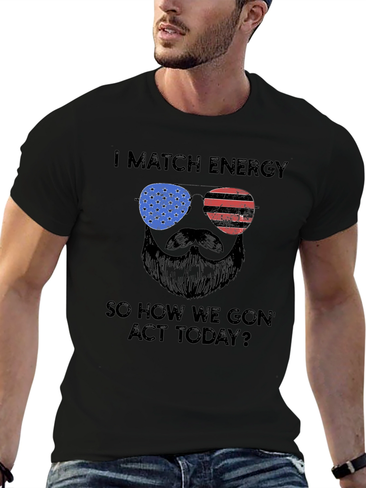 I Match Energy T-Shirt - Patriotic Design