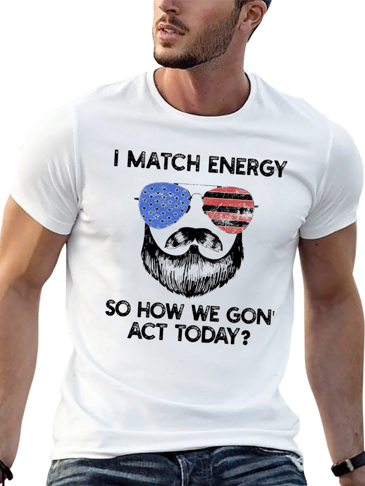 I Match Energy T-Shirt - Patriotic Design