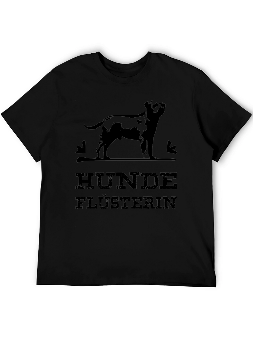 Hunde Flusterin Black Graphic T-Shirt - Dog Whisperer