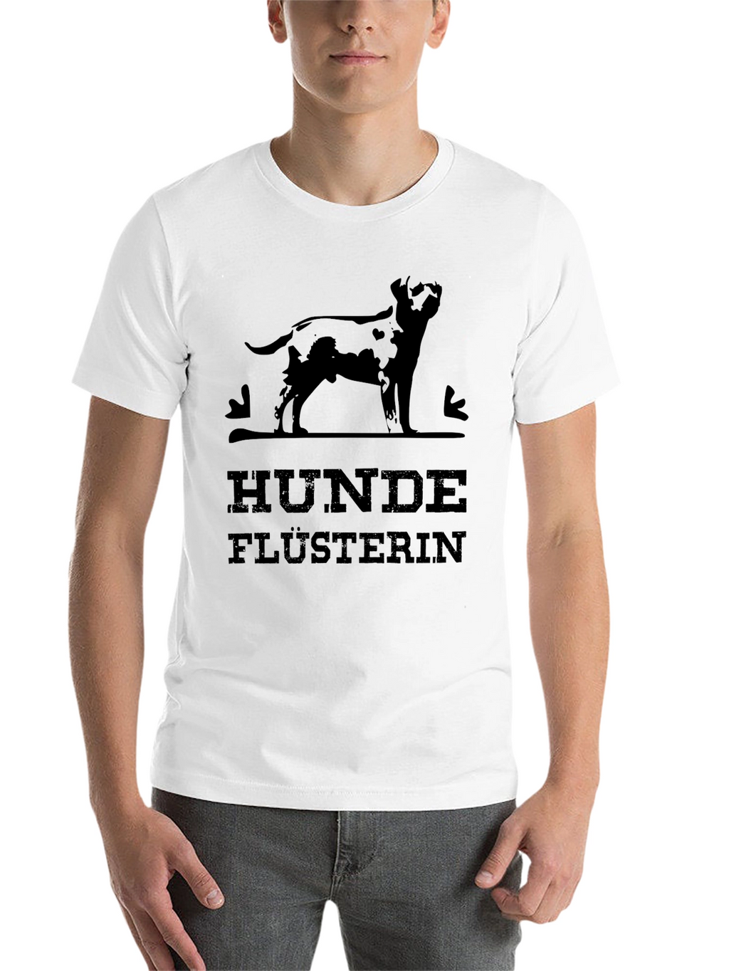 Hunde Flusterin Black Graphic T-Shirt - Dog Whisperer