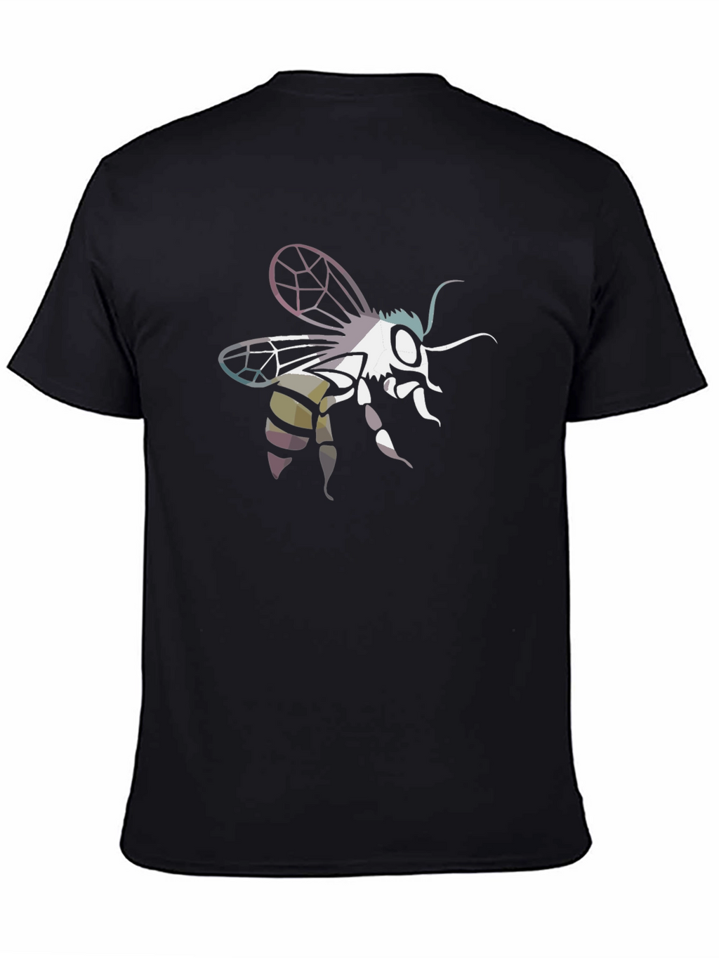 Bee Graphic Tee - Black Cotton Blend