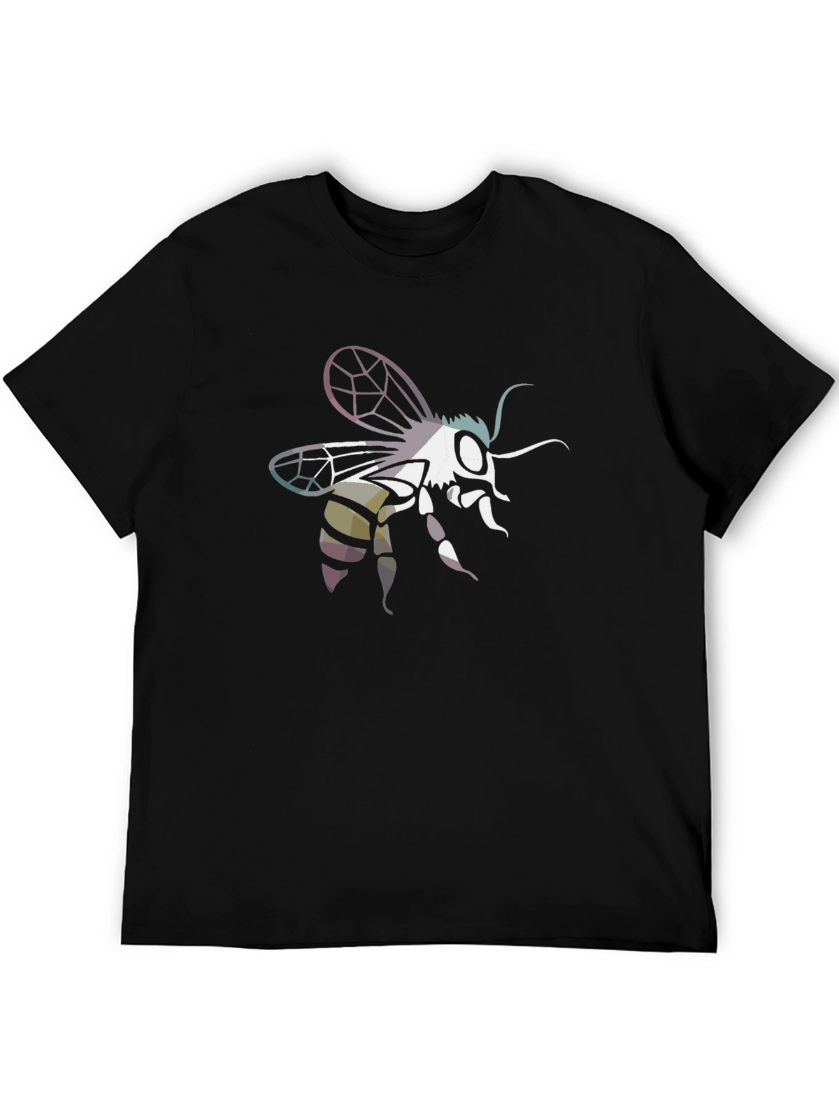 Bee Graphic Tee - Black Cotton Blend