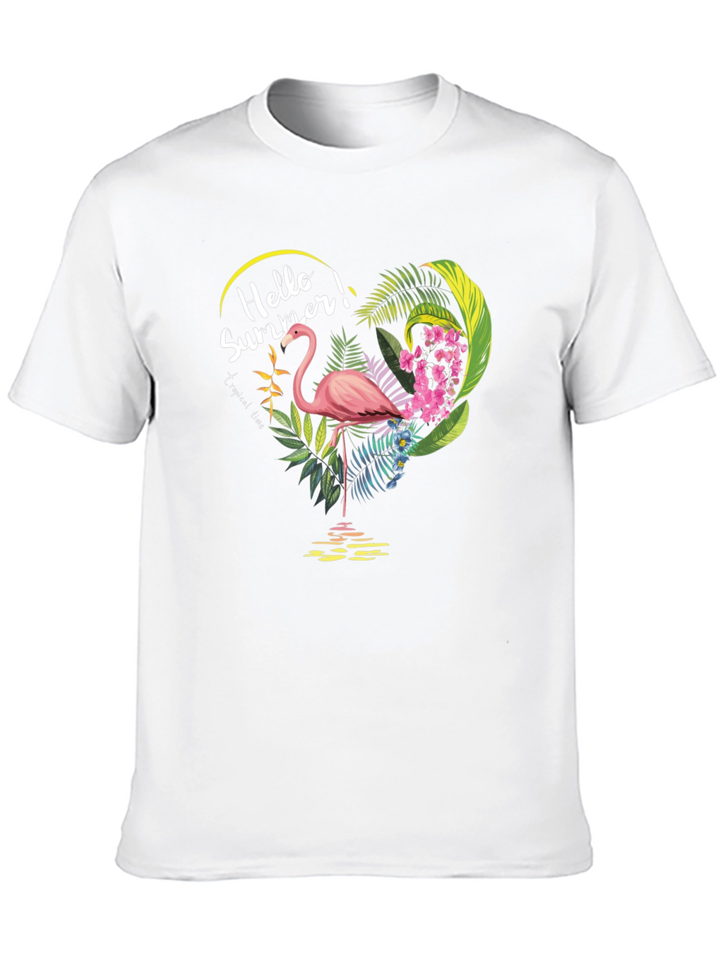 Hello Summer! Flamingo Graphic Tee