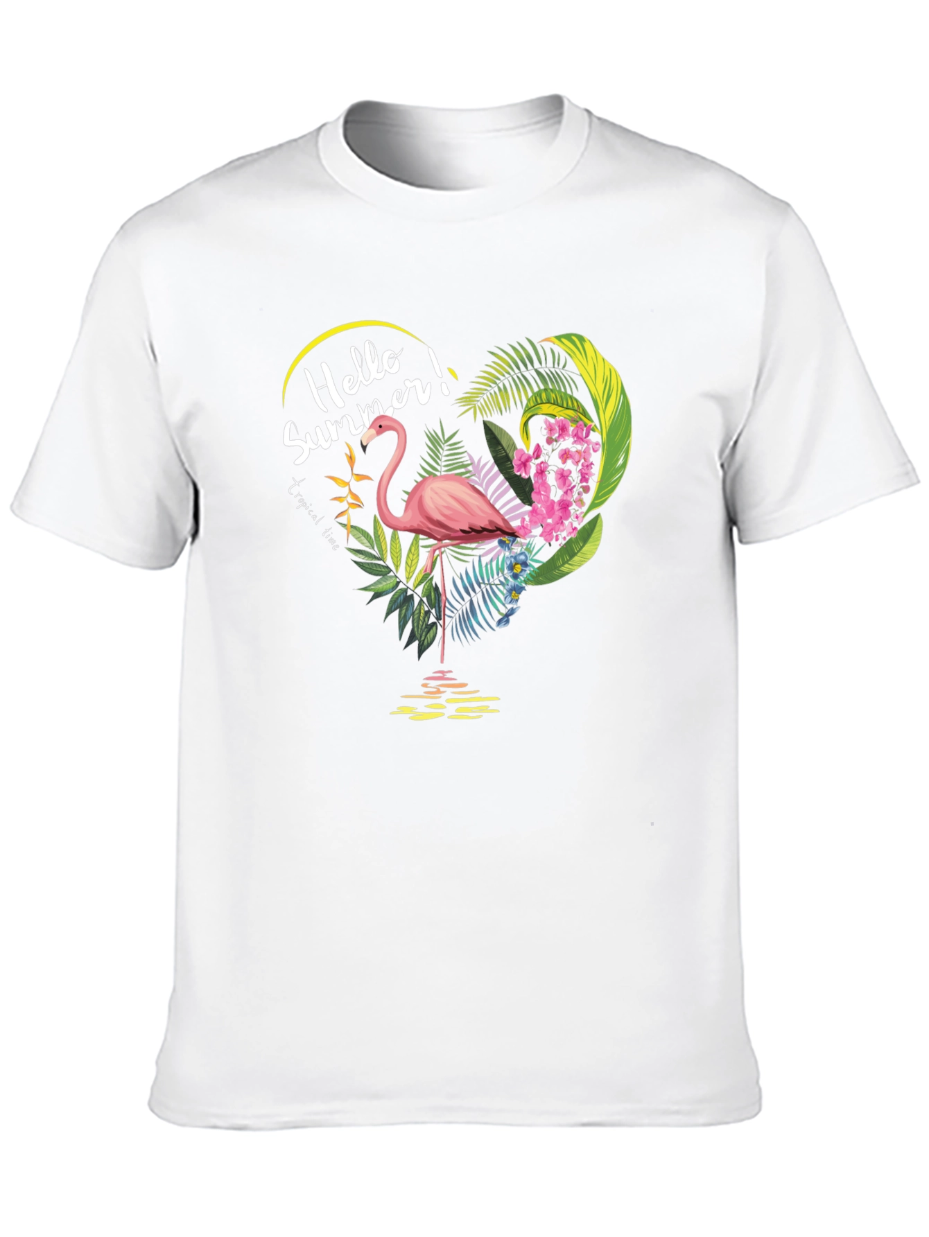 Hello Summer! Flamingo Graphic Tee