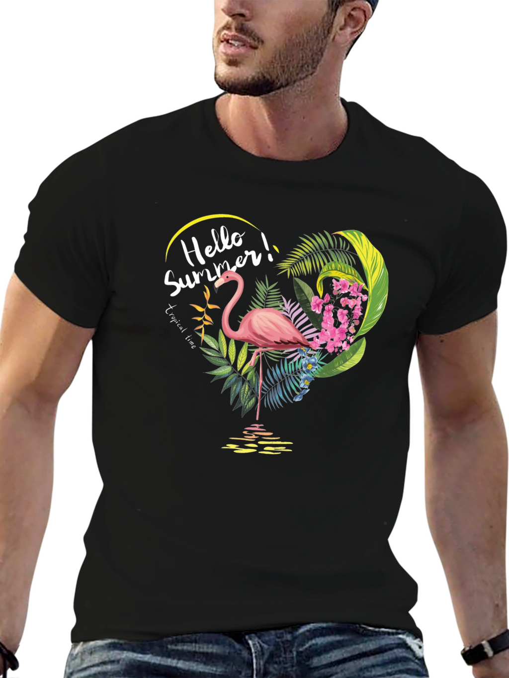 Hello Summer! Flamingo Graphic Tee