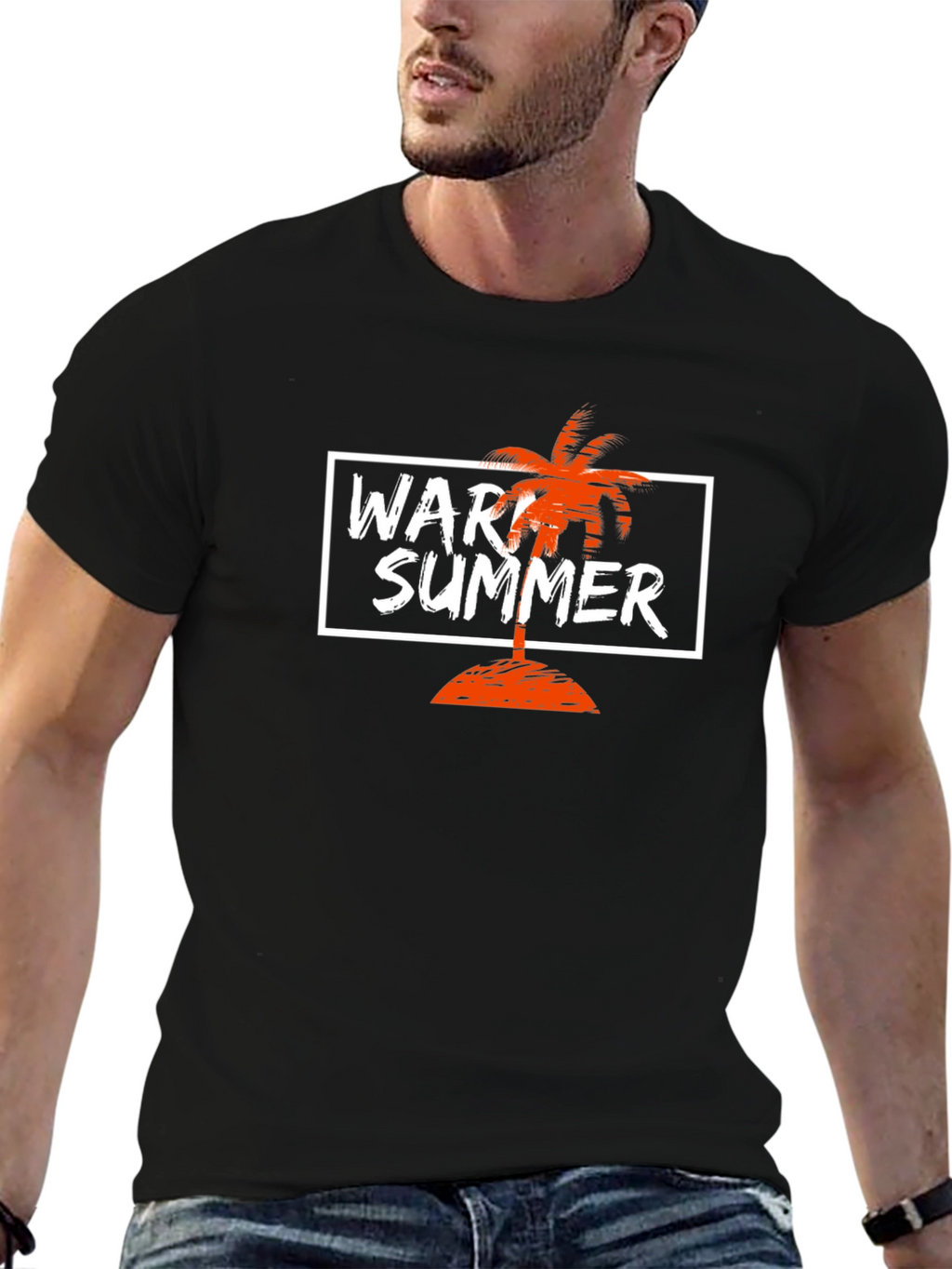 Warm Summer T-Shirt - Tropical Palm Tree Design