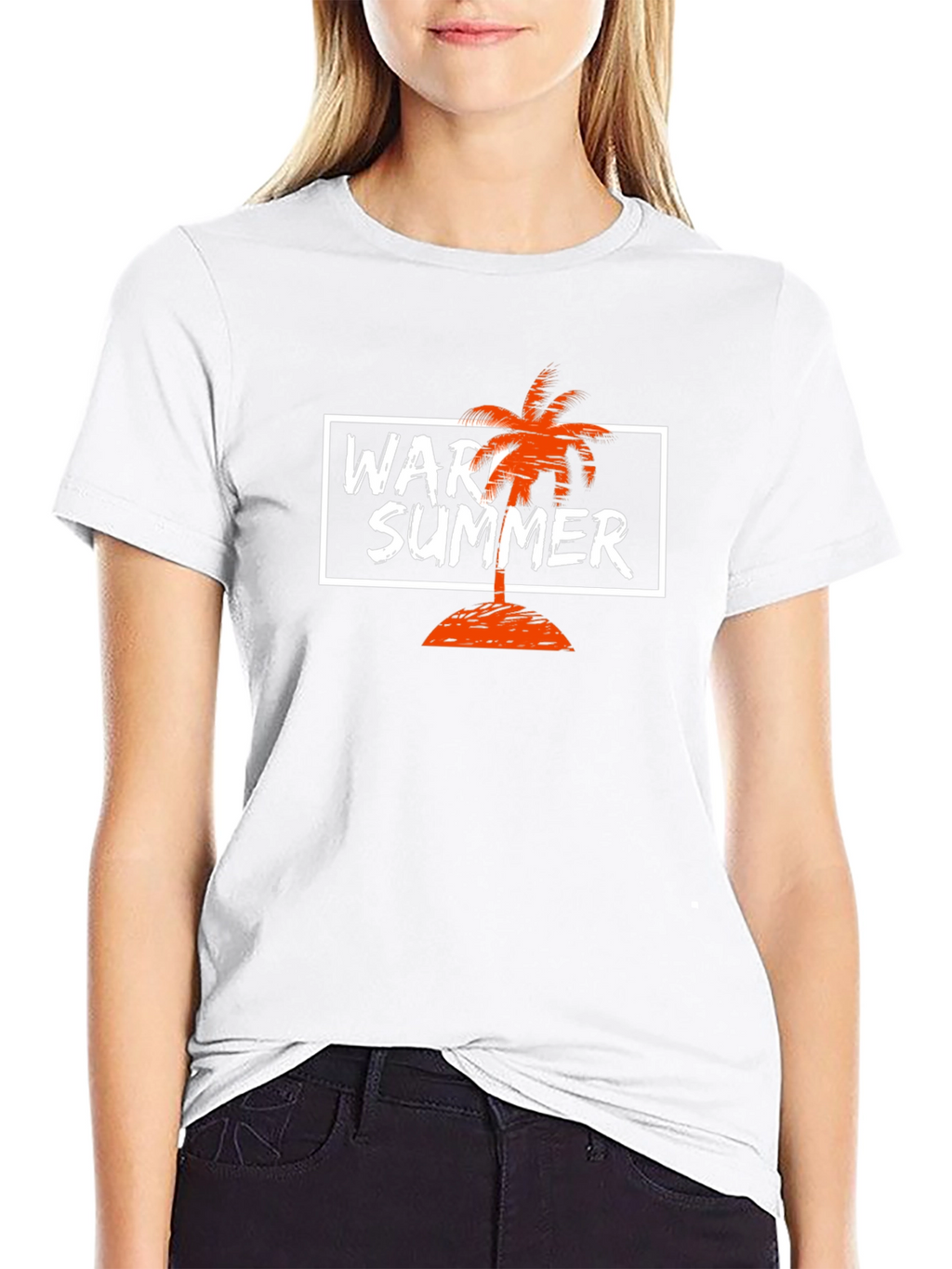 Warm Summer T-Shirt - Tropical Palm Tree Design