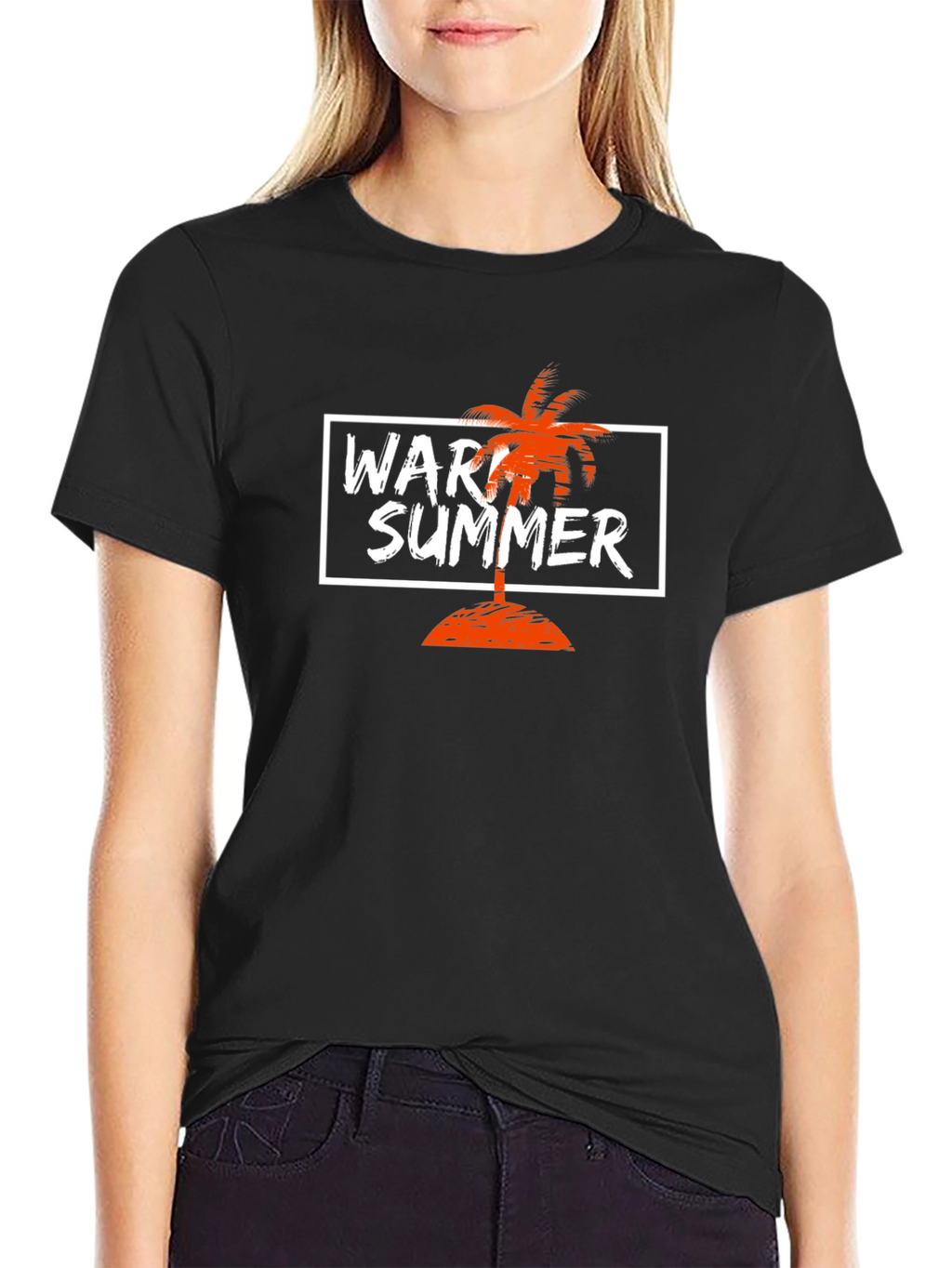 Warm Summer T-Shirt - Tropical Palm Tree Design