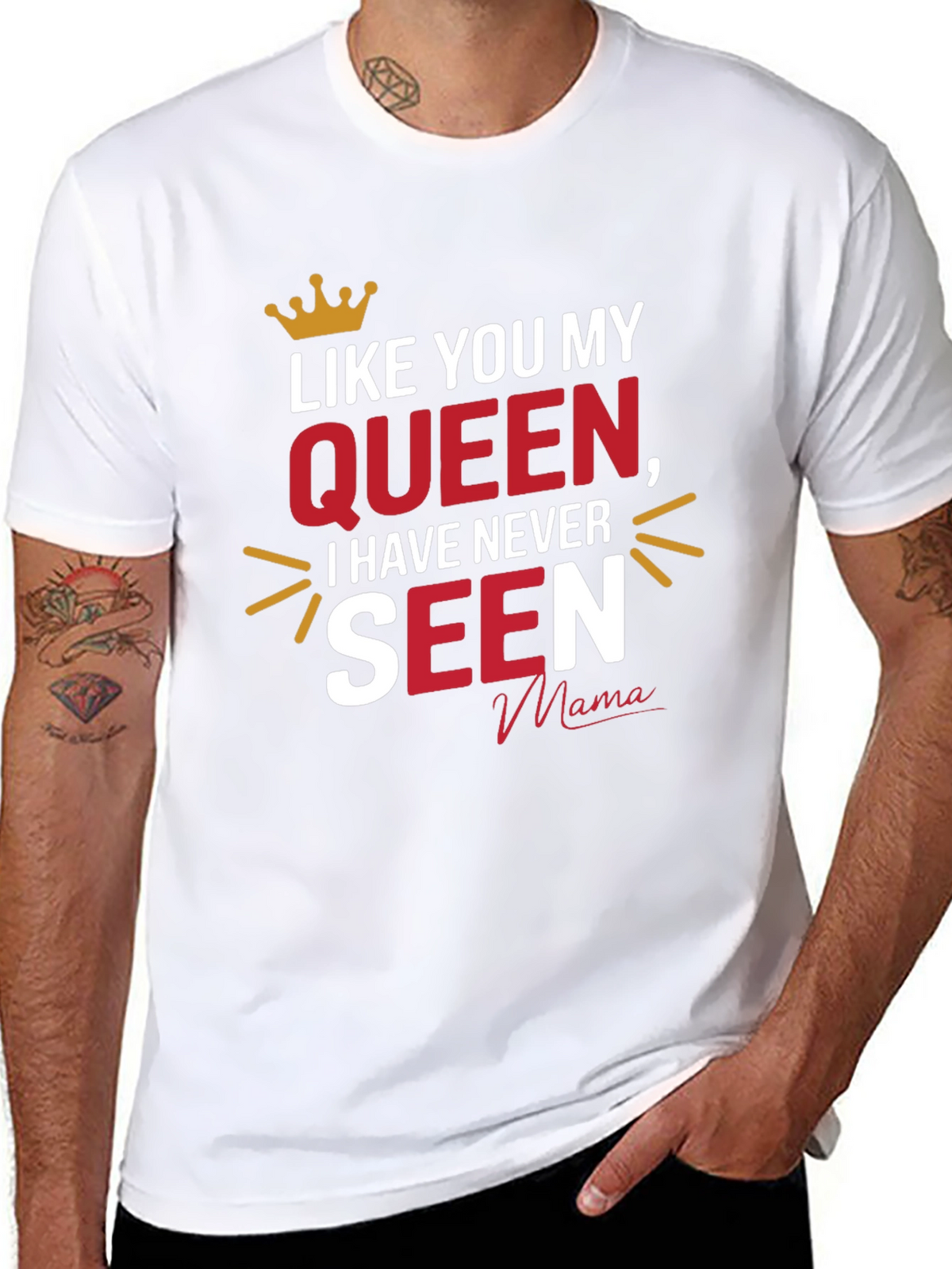 Queen Mama Black Graphic T-Shirt