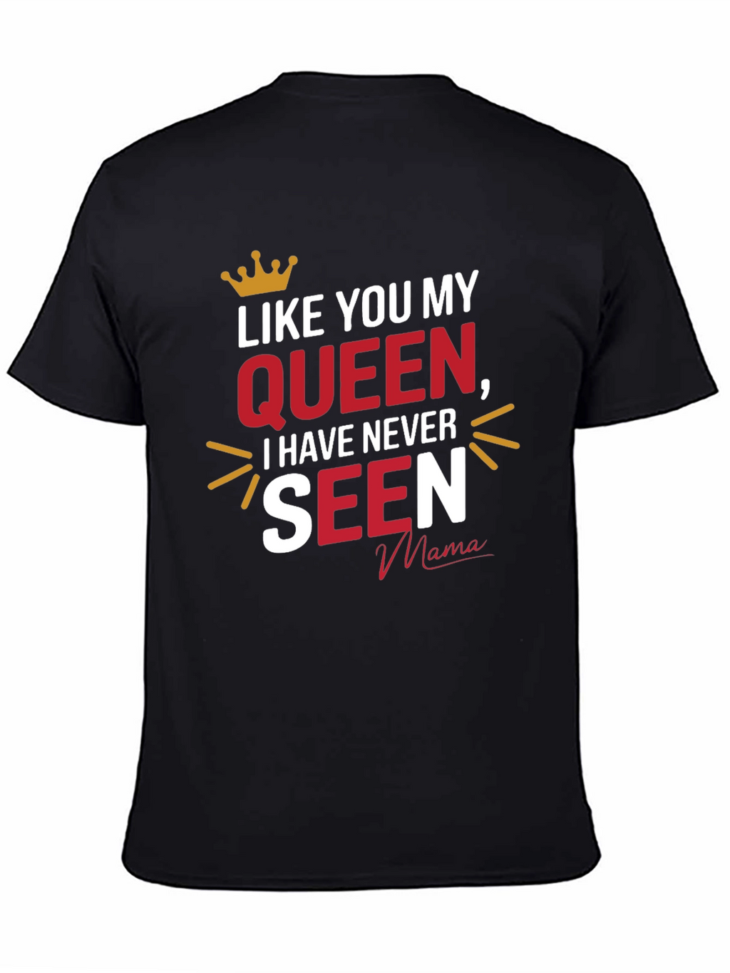 Queen Mama Black Graphic T-Shirt