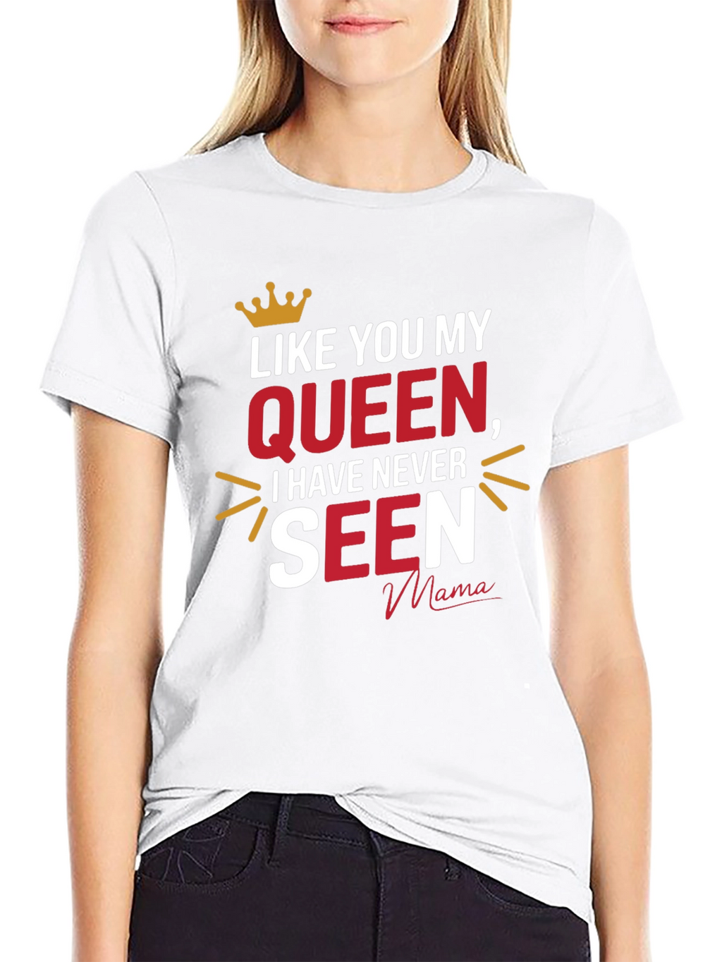 Queen Mama Black Graphic T-Shirt