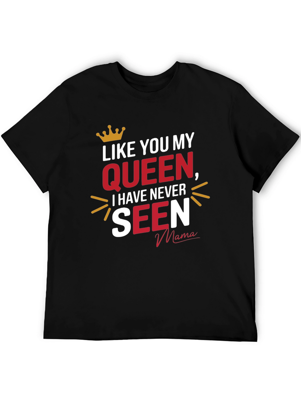 Queen Mama Black Graphic T-Shirt