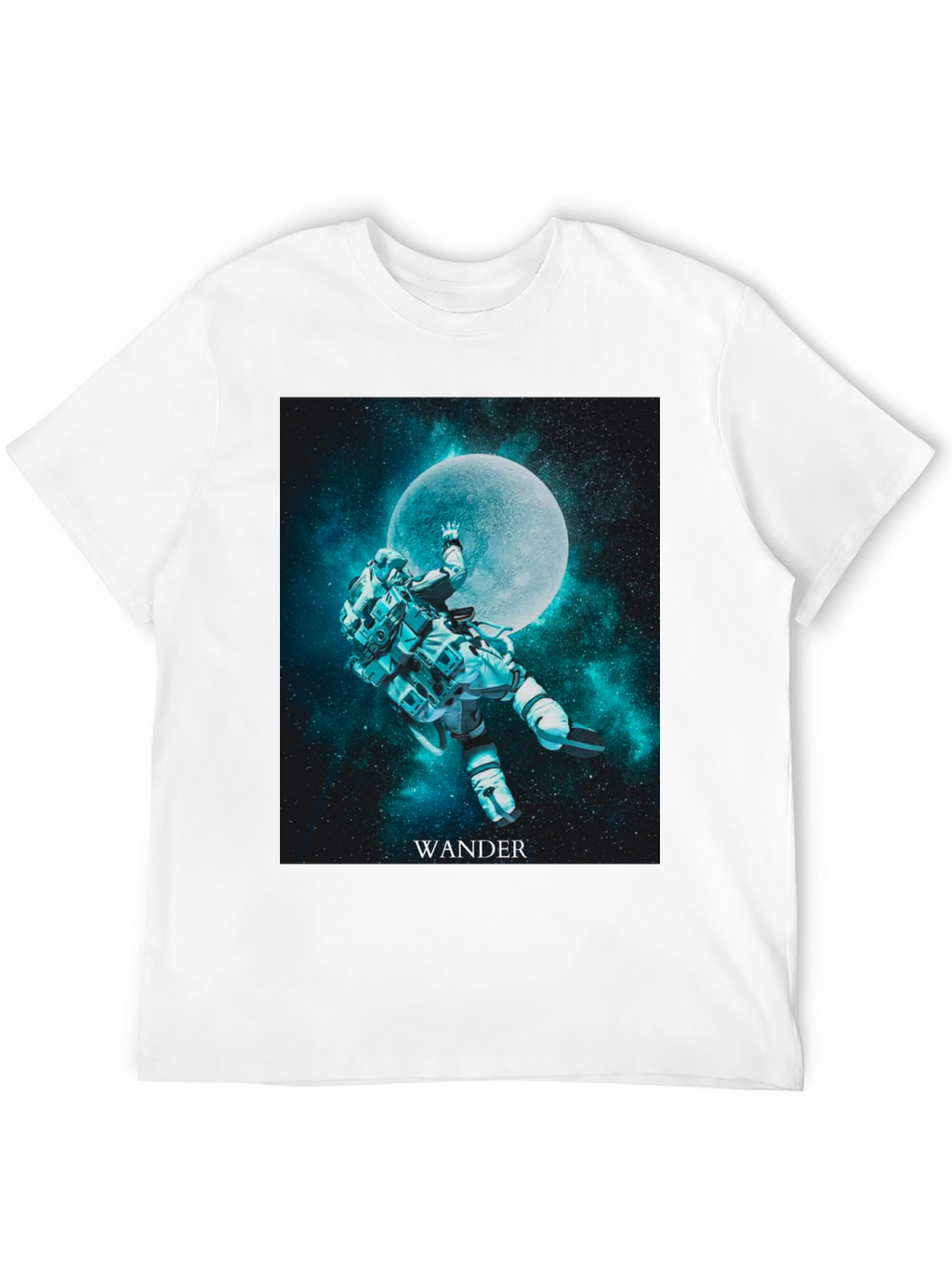 Wander Astronaut Moon Graphic T-Shirt