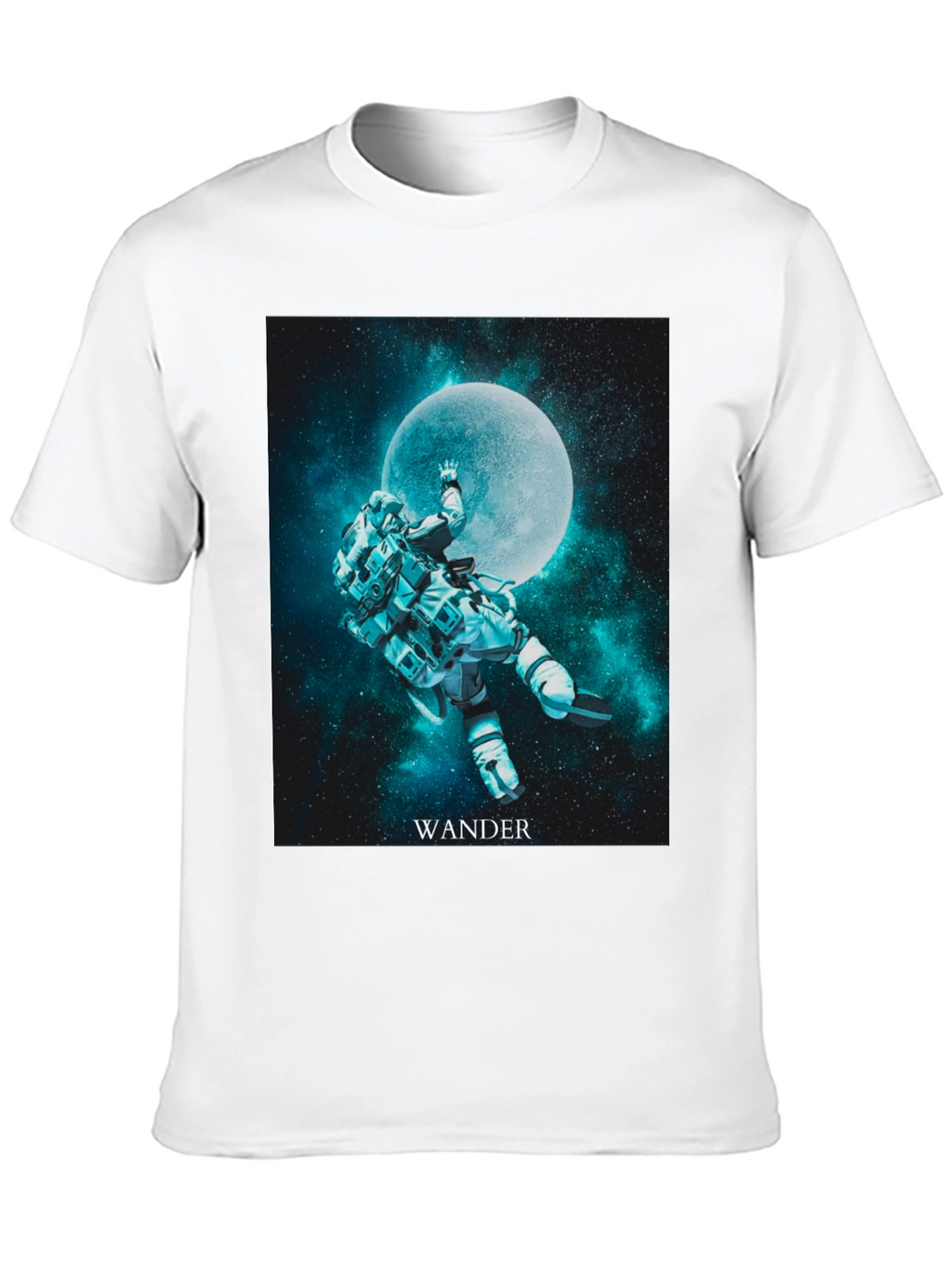 Wander Astronaut Moon Graphic T-Shirt