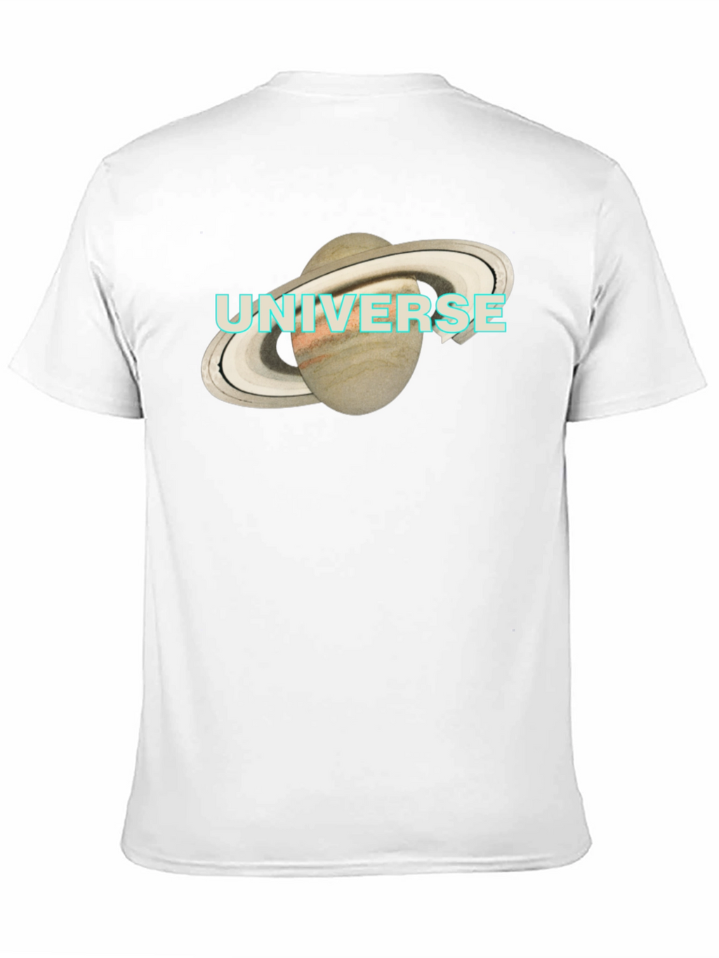 Universe Saturn Graphic T-Shirt - Mens Black Tee