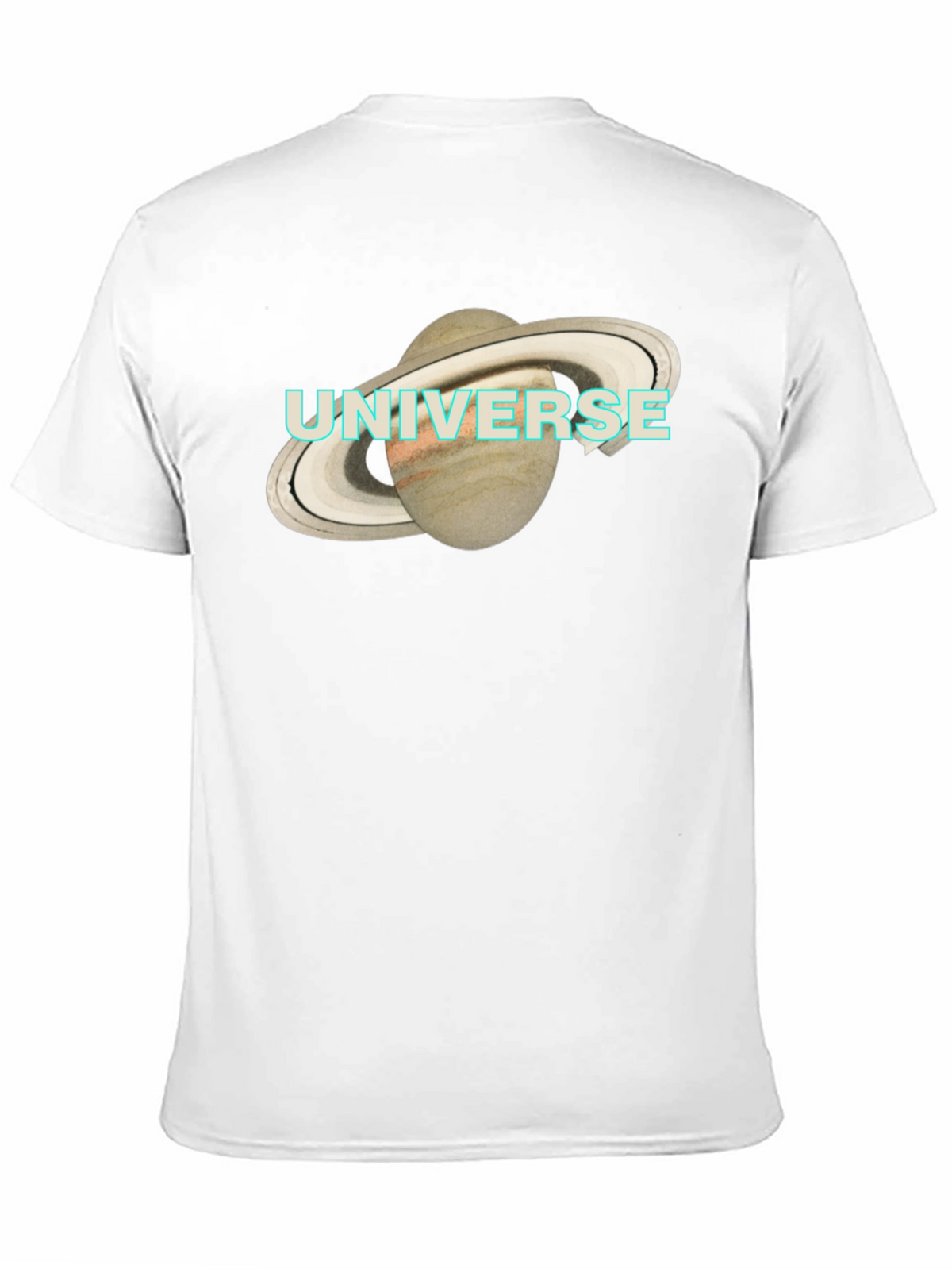 Universe Saturn Graphic T-Shirt - Mens Black Tee
