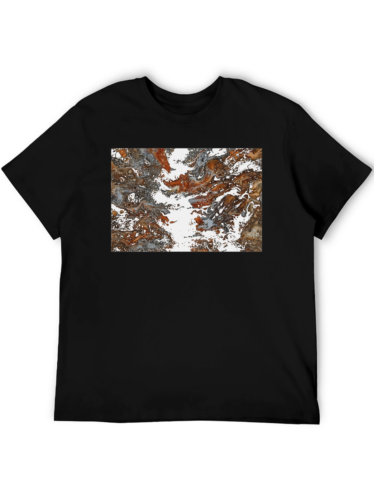 Abstract Swirl Graphic Print T-Shirt