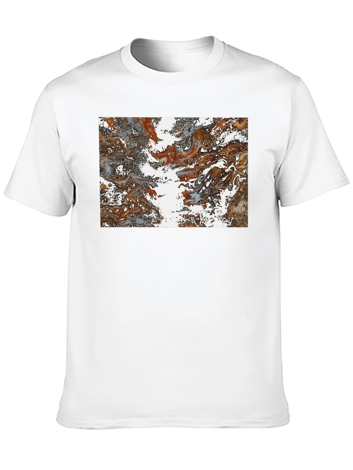 Abstract Swirl Graphic Print T-Shirt