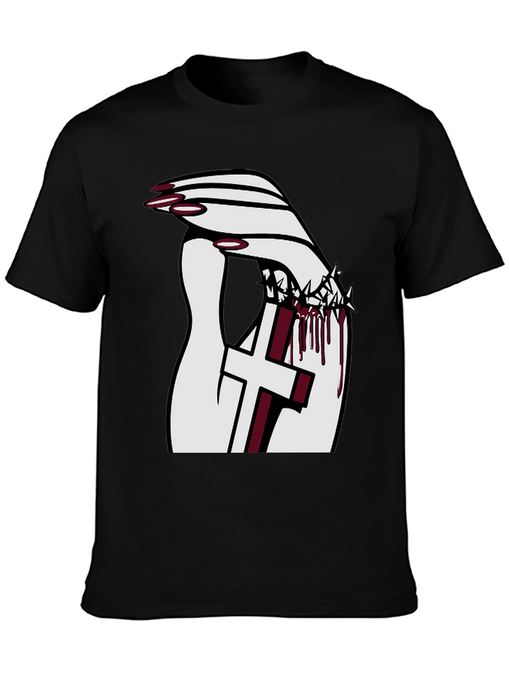 Gothic Cross Crown T-Shirt
