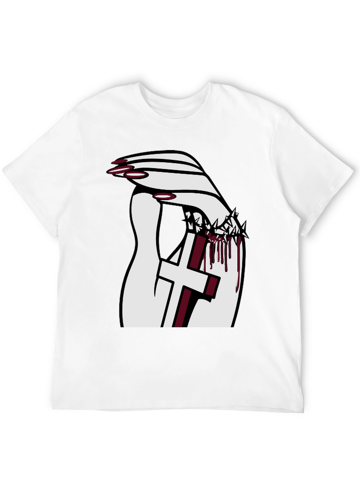 Gothic Cross Crown T-Shirt