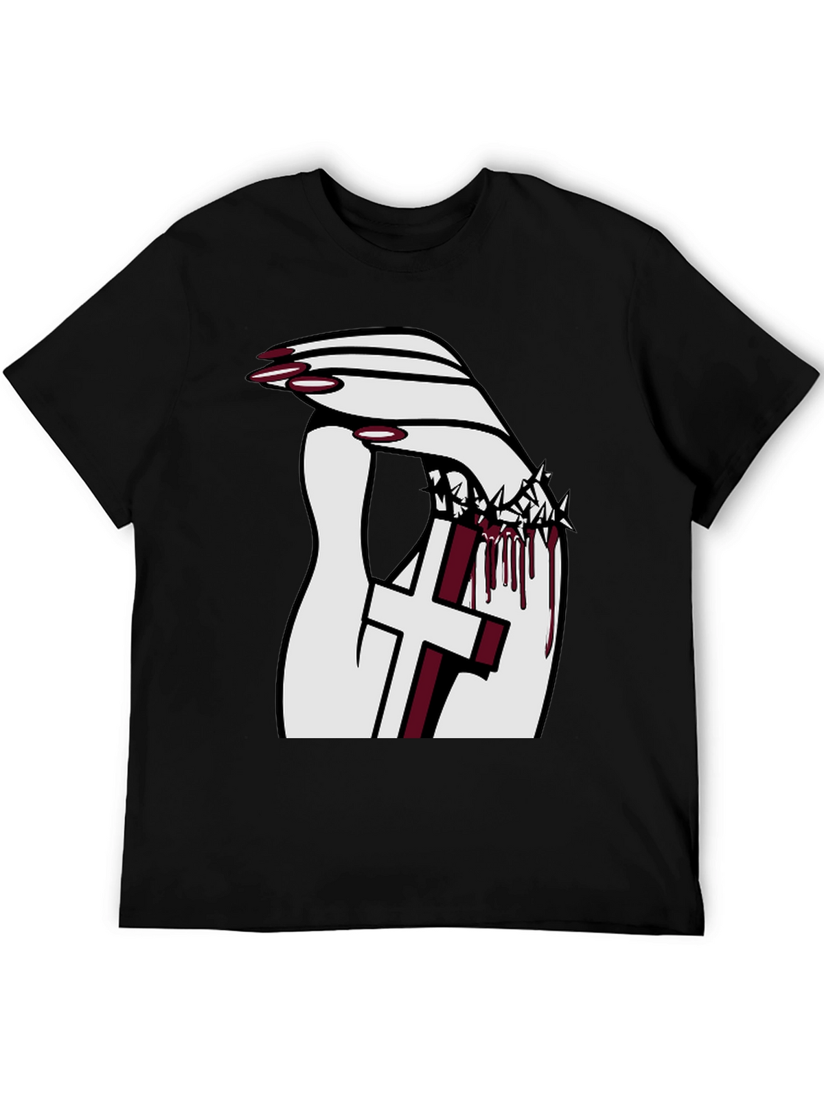 Gothic Cross Crown T-Shirt