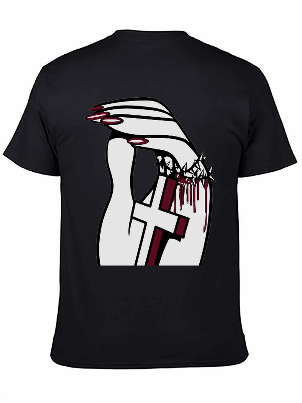 Gothic Cross Crown T-Shirt