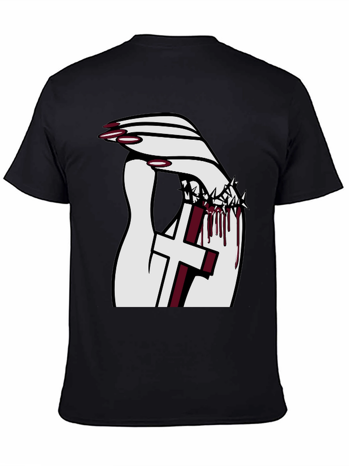 Gothic Cross Crown T-Shirt