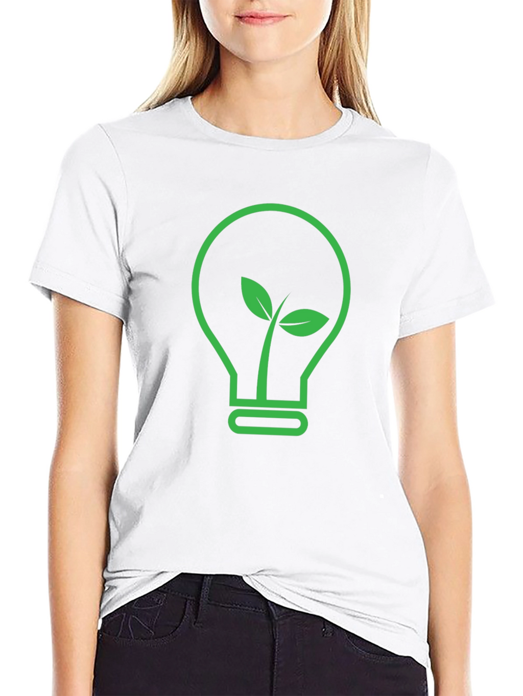 Eco-Friendly Green Bulb T-Shirt