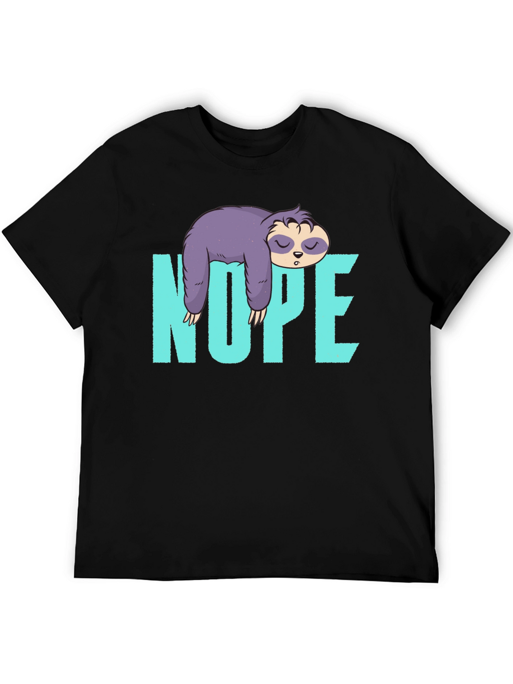 Nope Sloth T-Shirt Lazy Sleeping Graphic Tee