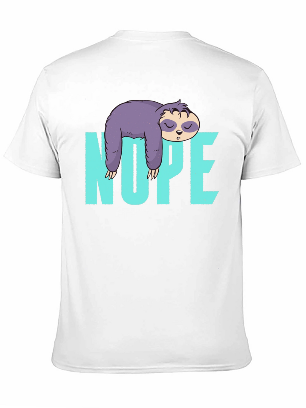 Nope Sloth T-Shirt Lazy Sleeping Graphic Tee