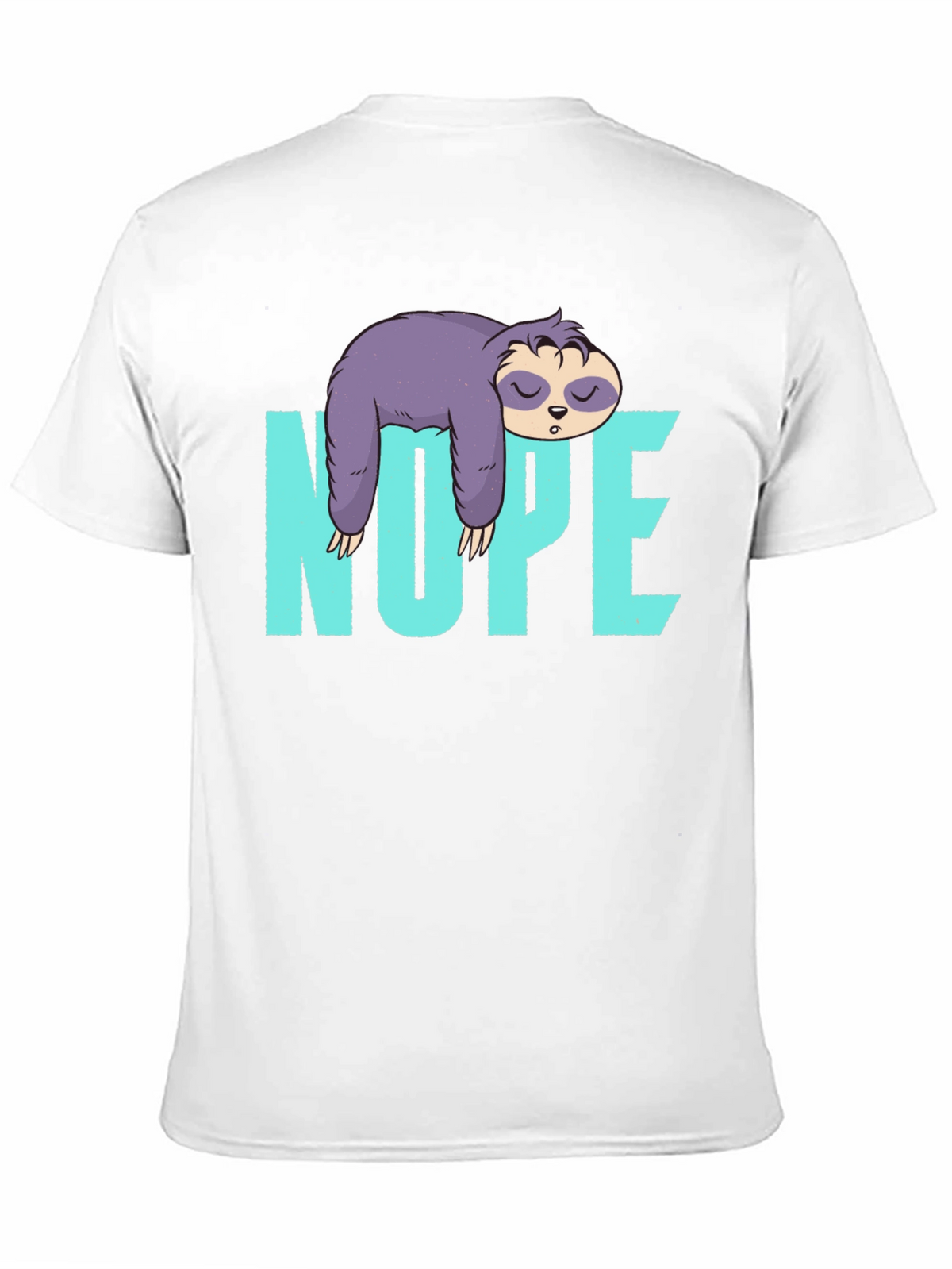 Nope Sloth T-Shirt Lazy Sleeping Graphic Tee