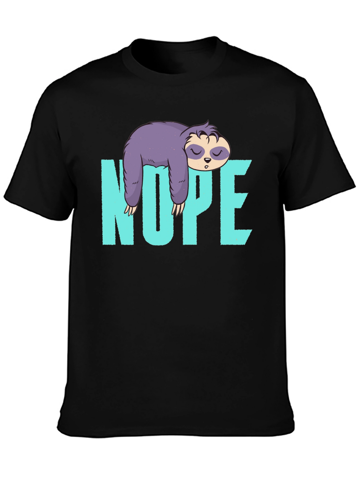 Nope Sloth T-Shirt Lazy Sleeping Graphic Tee