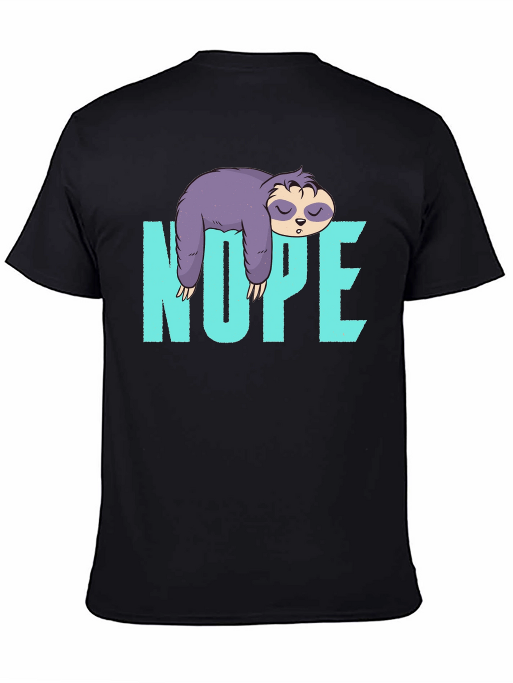 Nope Sloth T-Shirt Lazy Sleeping Graphic Tee
