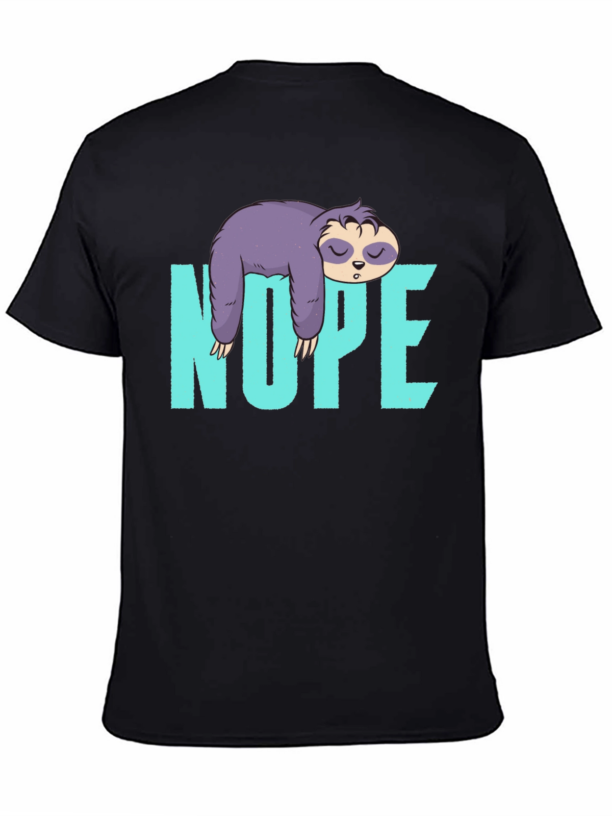 Nope Sloth T-Shirt Lazy Sleeping Graphic Tee