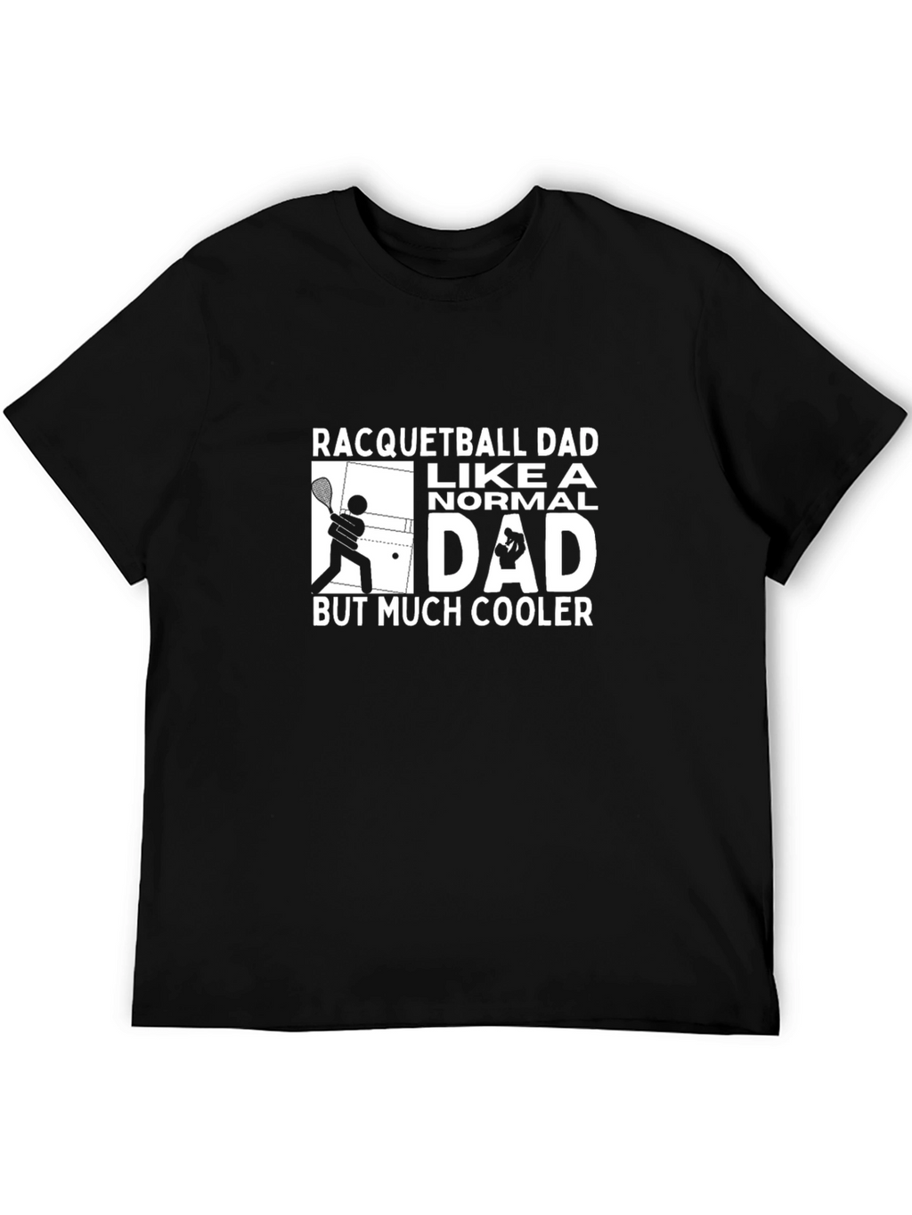 Racquetball Dad T-Shirt - Cool Dad Graphic Tee