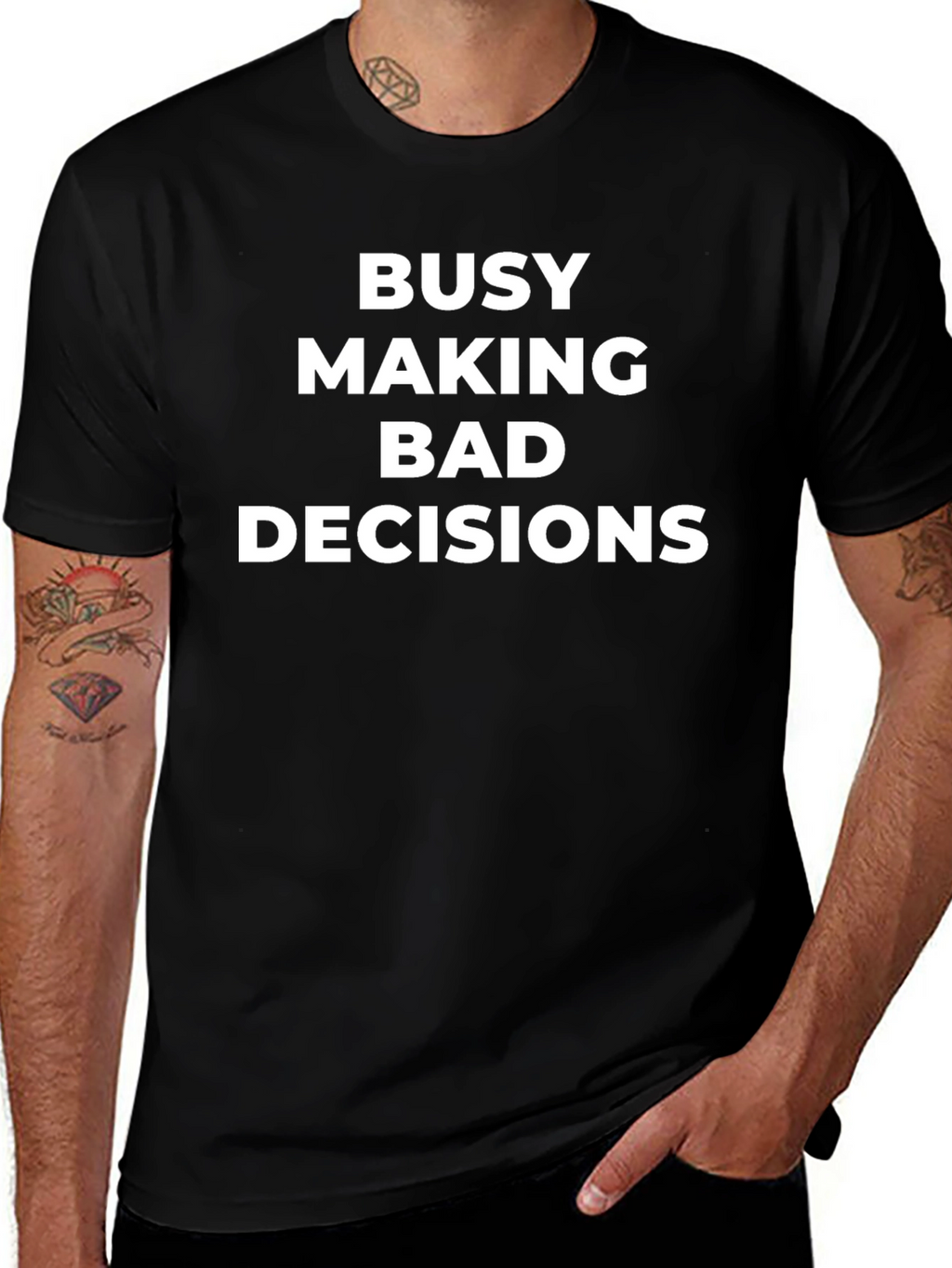 Funny Bad Decisions Graphic Tee - Casual Humor