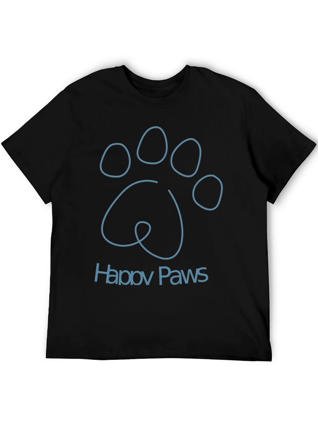 Happy Paws Graphic Tee - Soft Cotton Blend