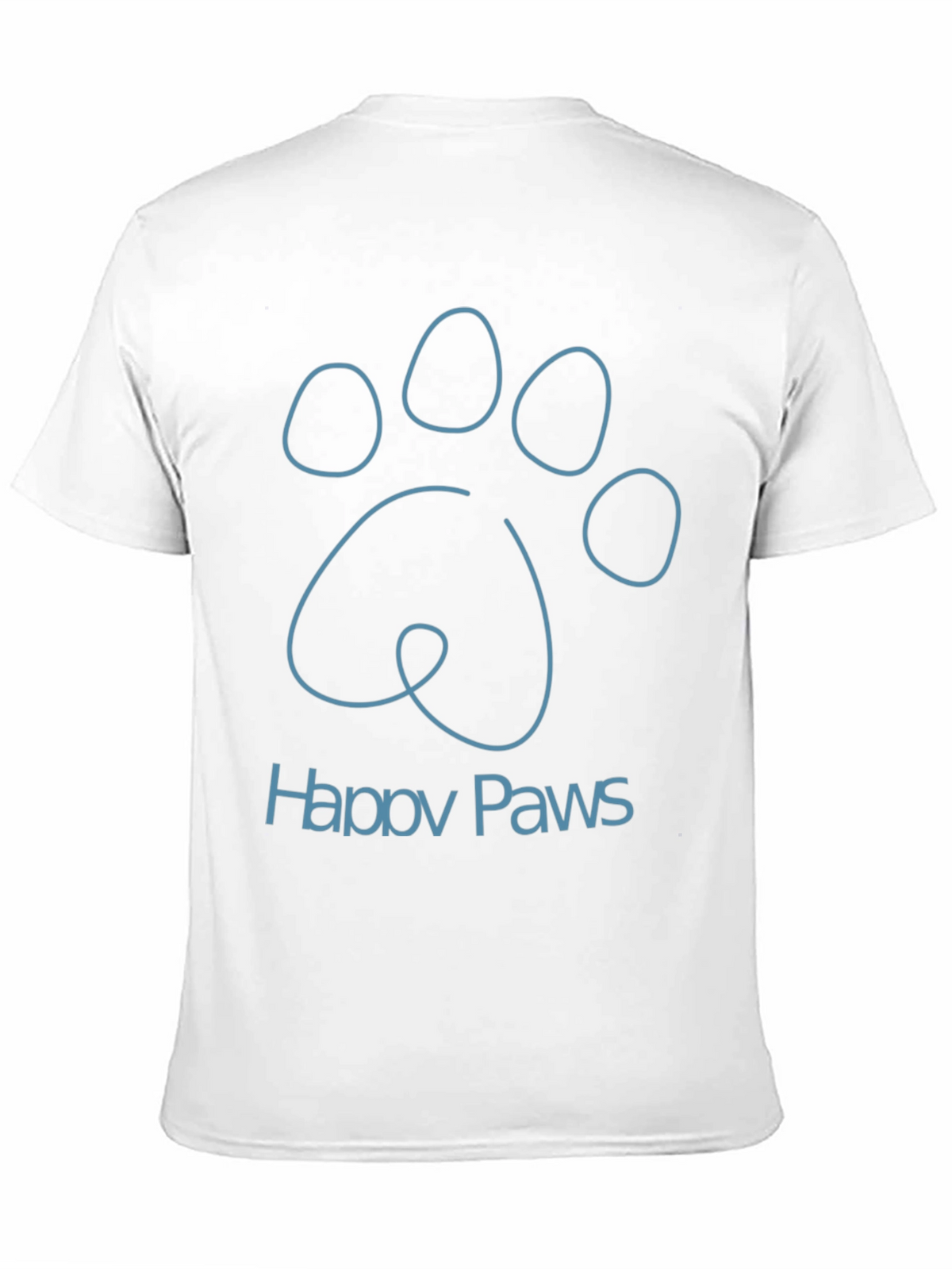 Happy Paws Graphic Tee - Soft Cotton Blend