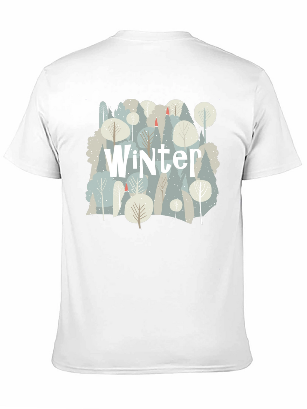 Winter Forest Graphic T-Shirt - Black