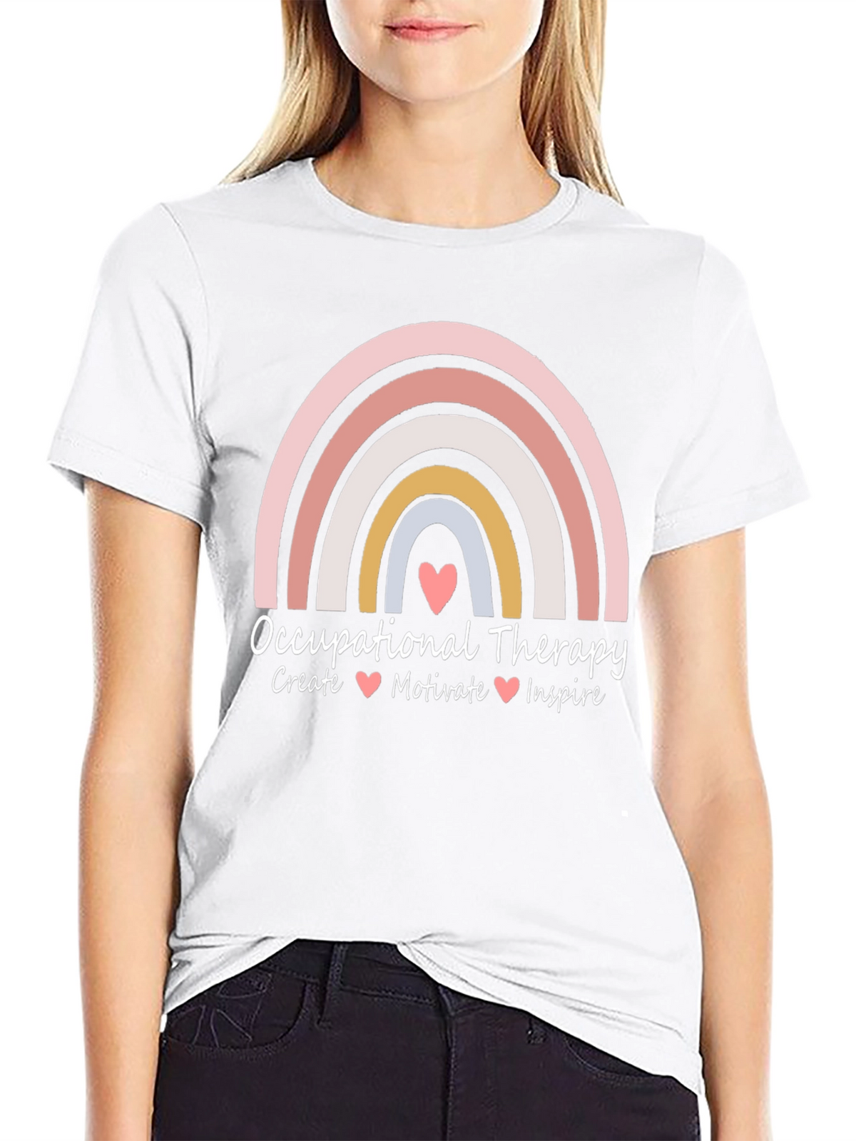 Occupational Therapy Rainbow Graphic Tee