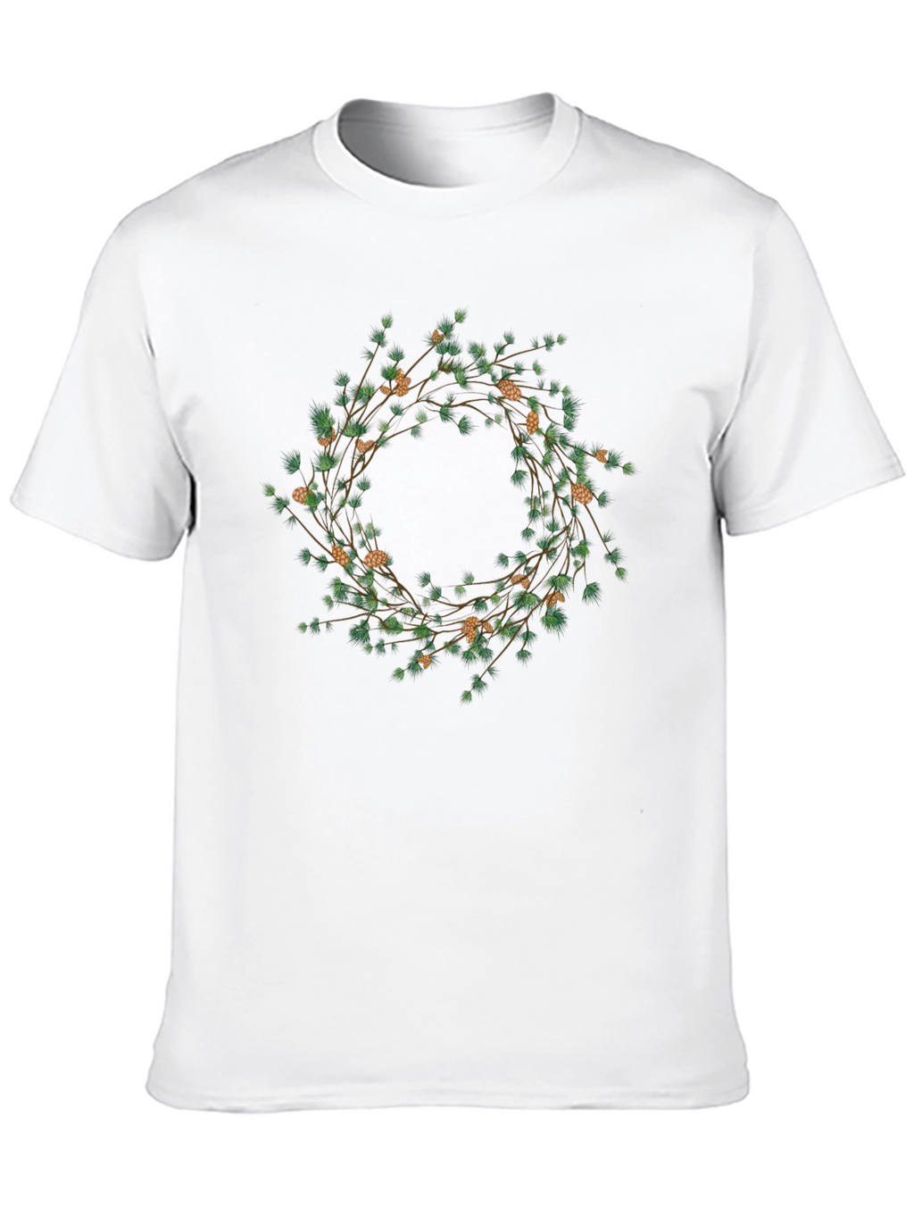 Botanical Wreath Graphic Tee - Black