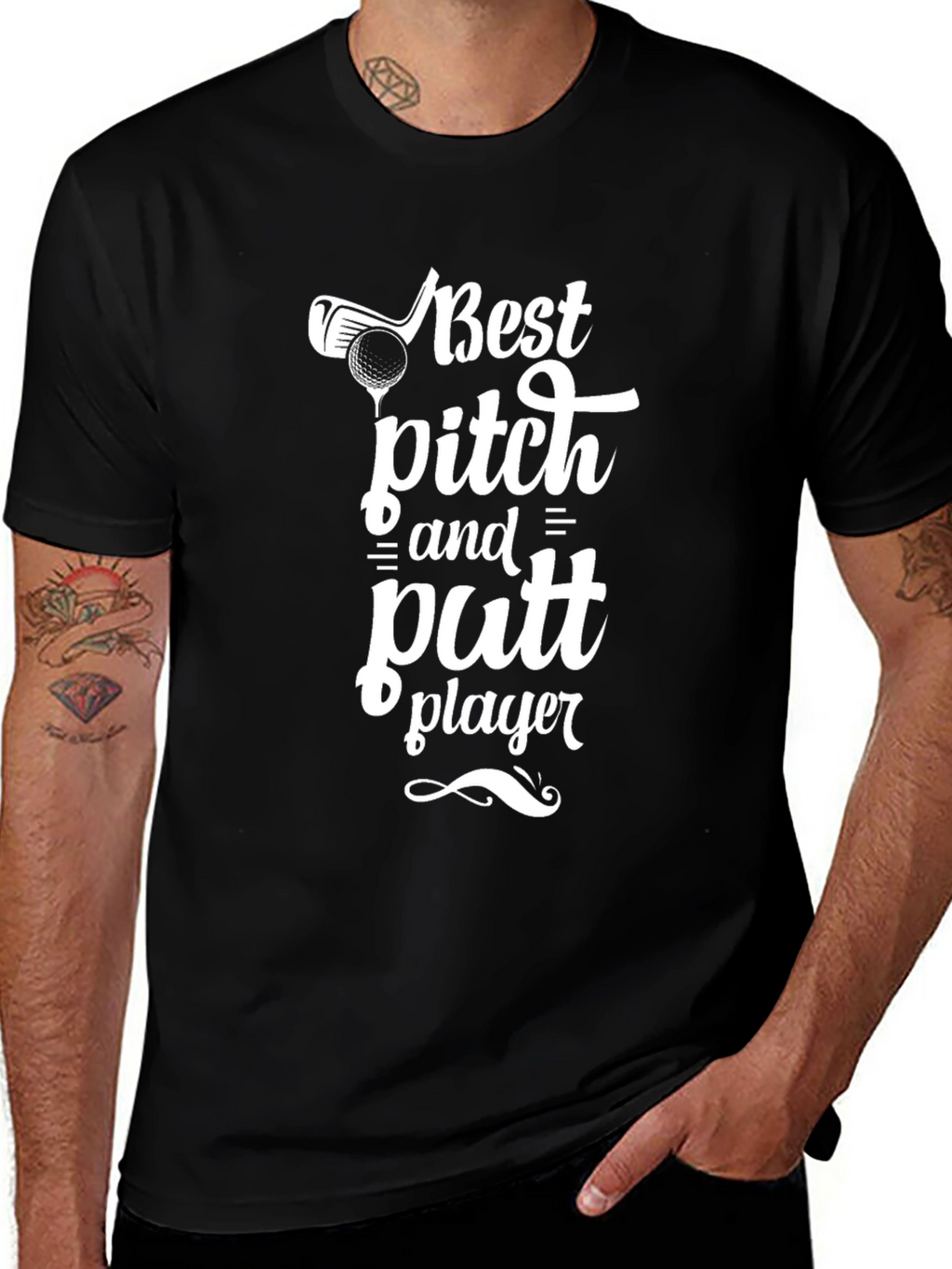Best Pitch and Putt Player Black T-Shirt