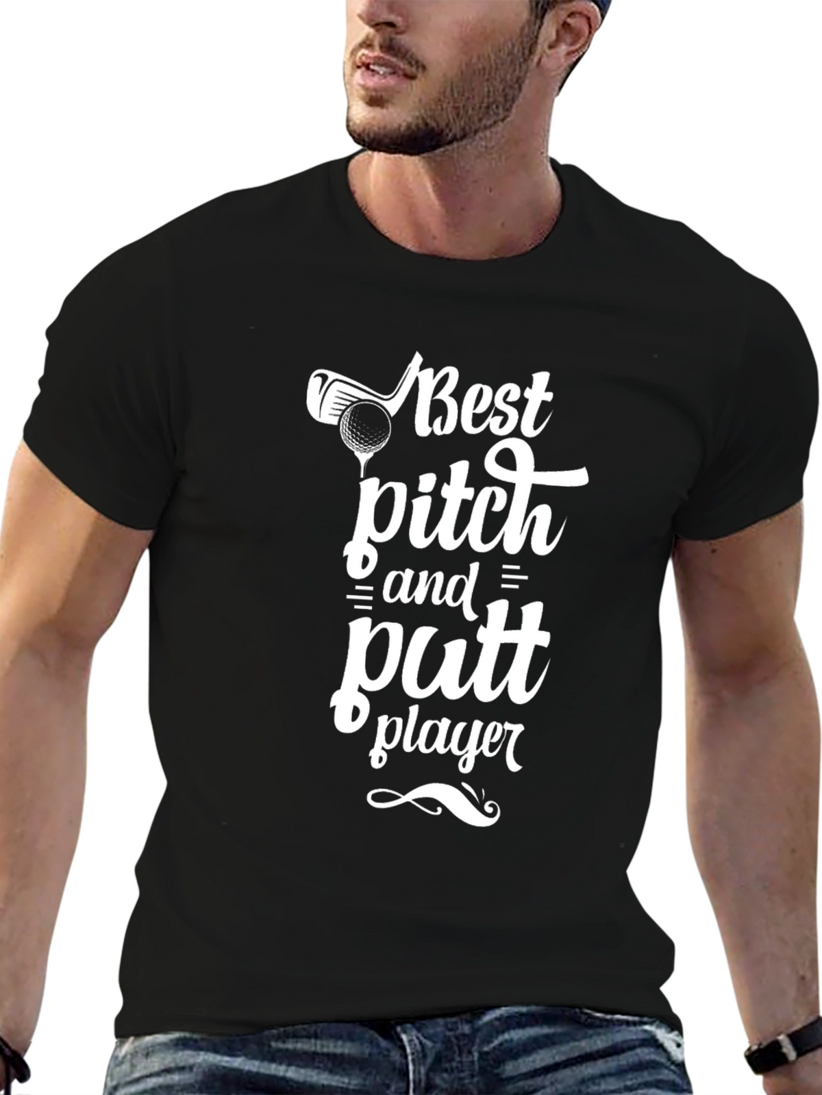 Best Pitch and Putt Player Black T-Shirt