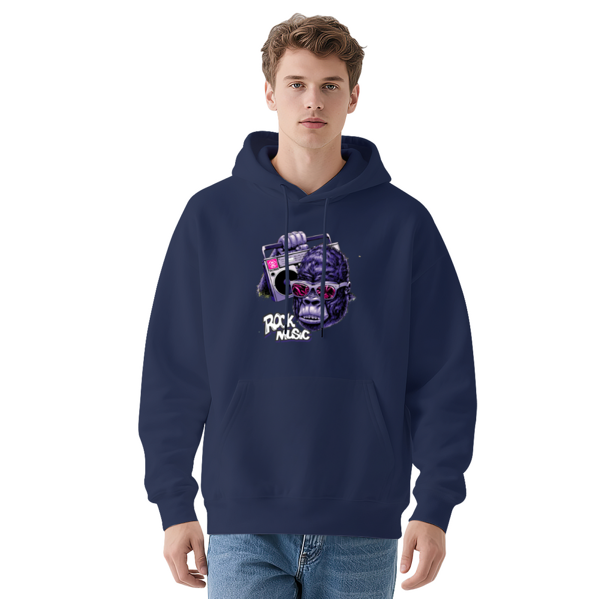 Fierce Gorilla Pullover - "ROCK MUSIC"