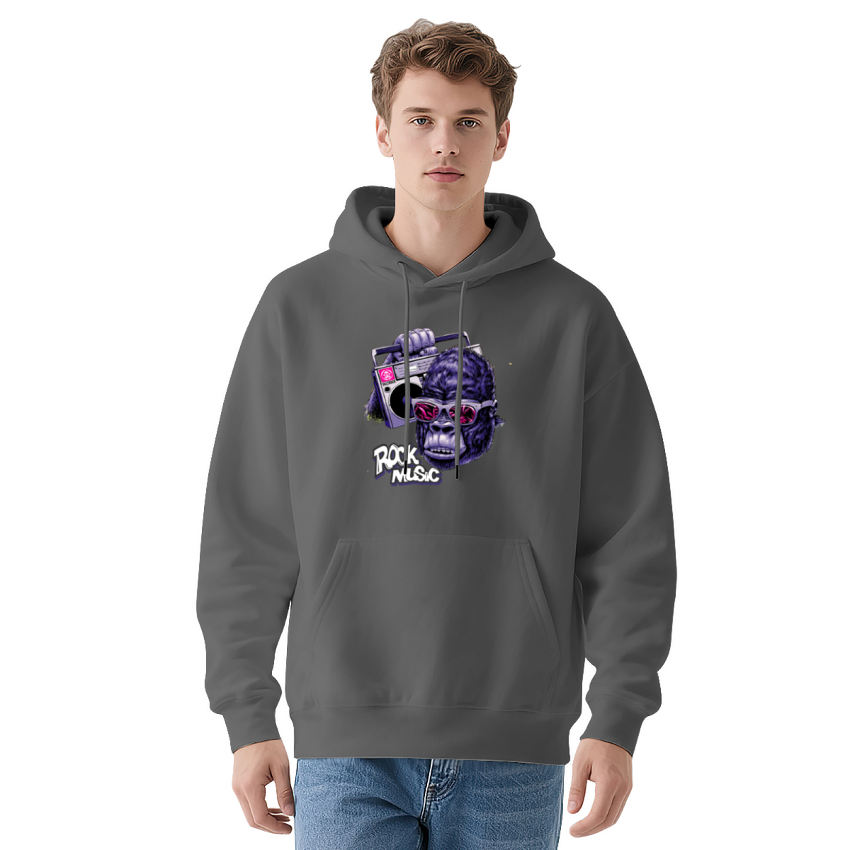 Fierce Gorilla Pullover - "ROCK MUSIC"