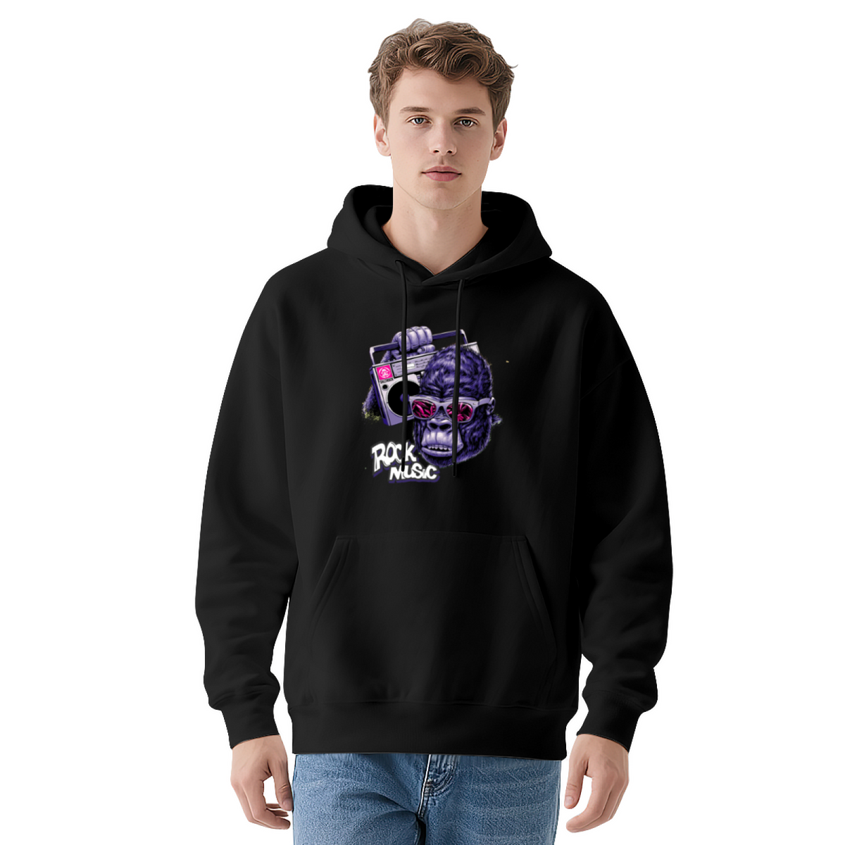 Fierce Gorilla Pullover - "ROCK MUSIC"