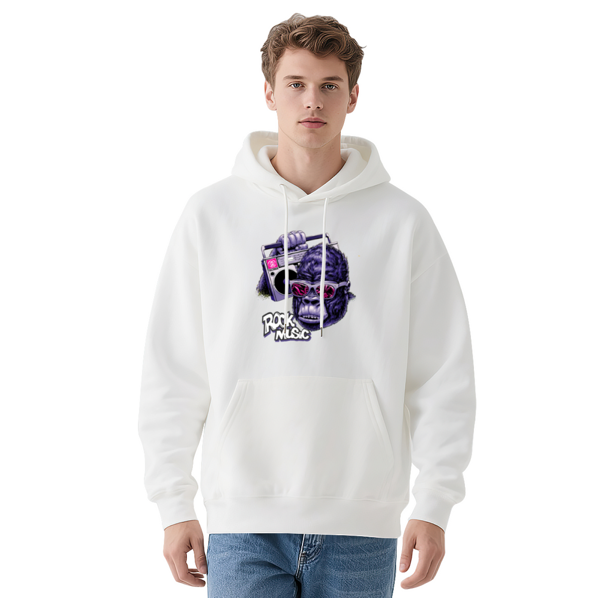 Fierce Gorilla Pullover - "ROCK MUSIC"