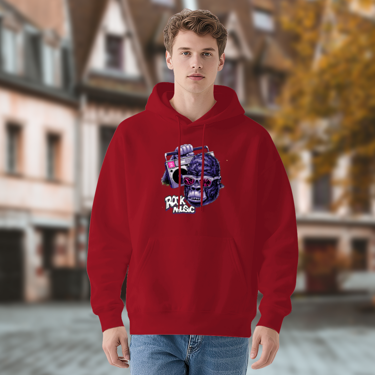 Fierce Gorilla Pullover - "ROCK MUSIC"