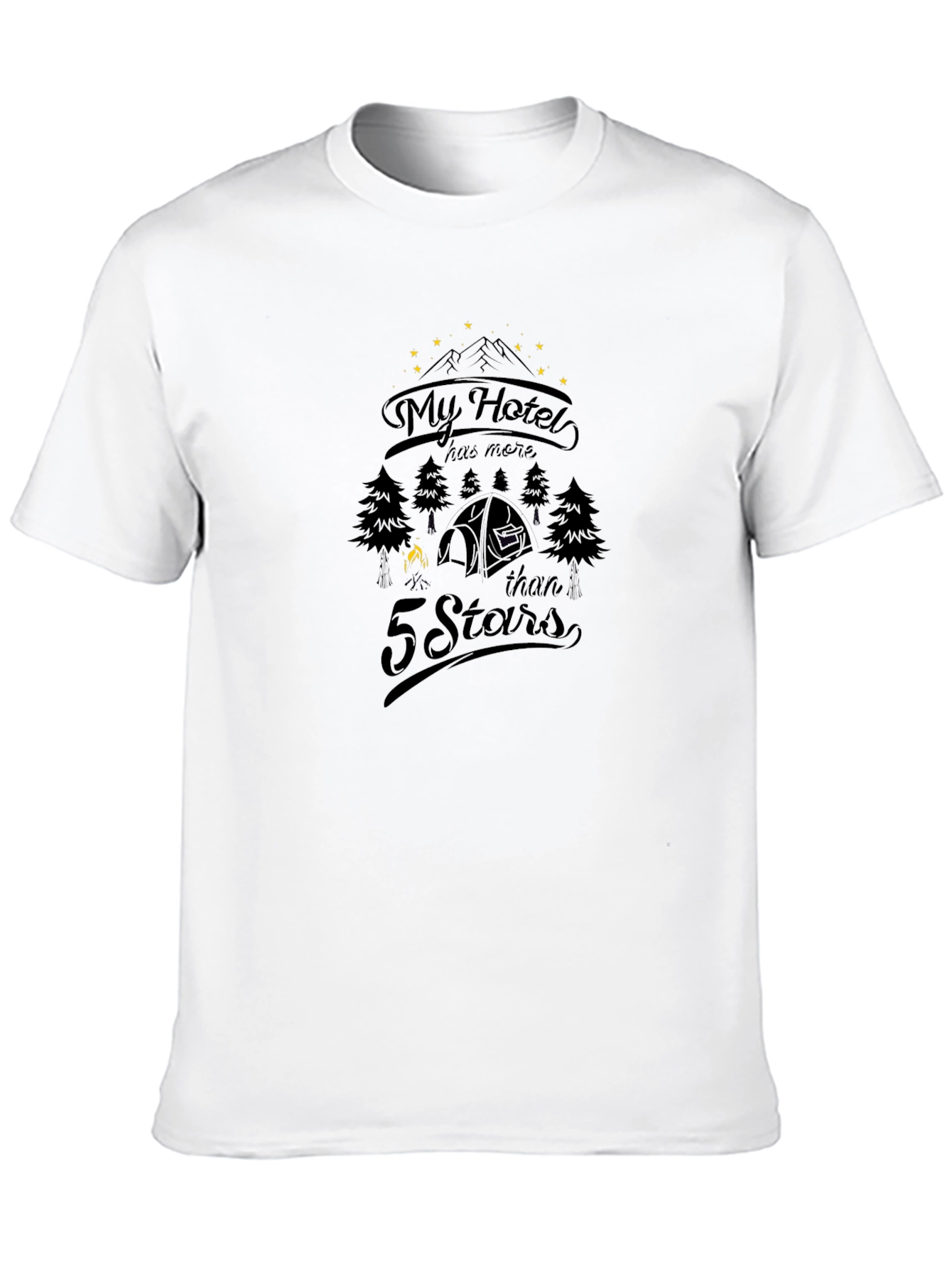 Camping Adventure T-Shirt: My Hotel Has More Than 5 Stars