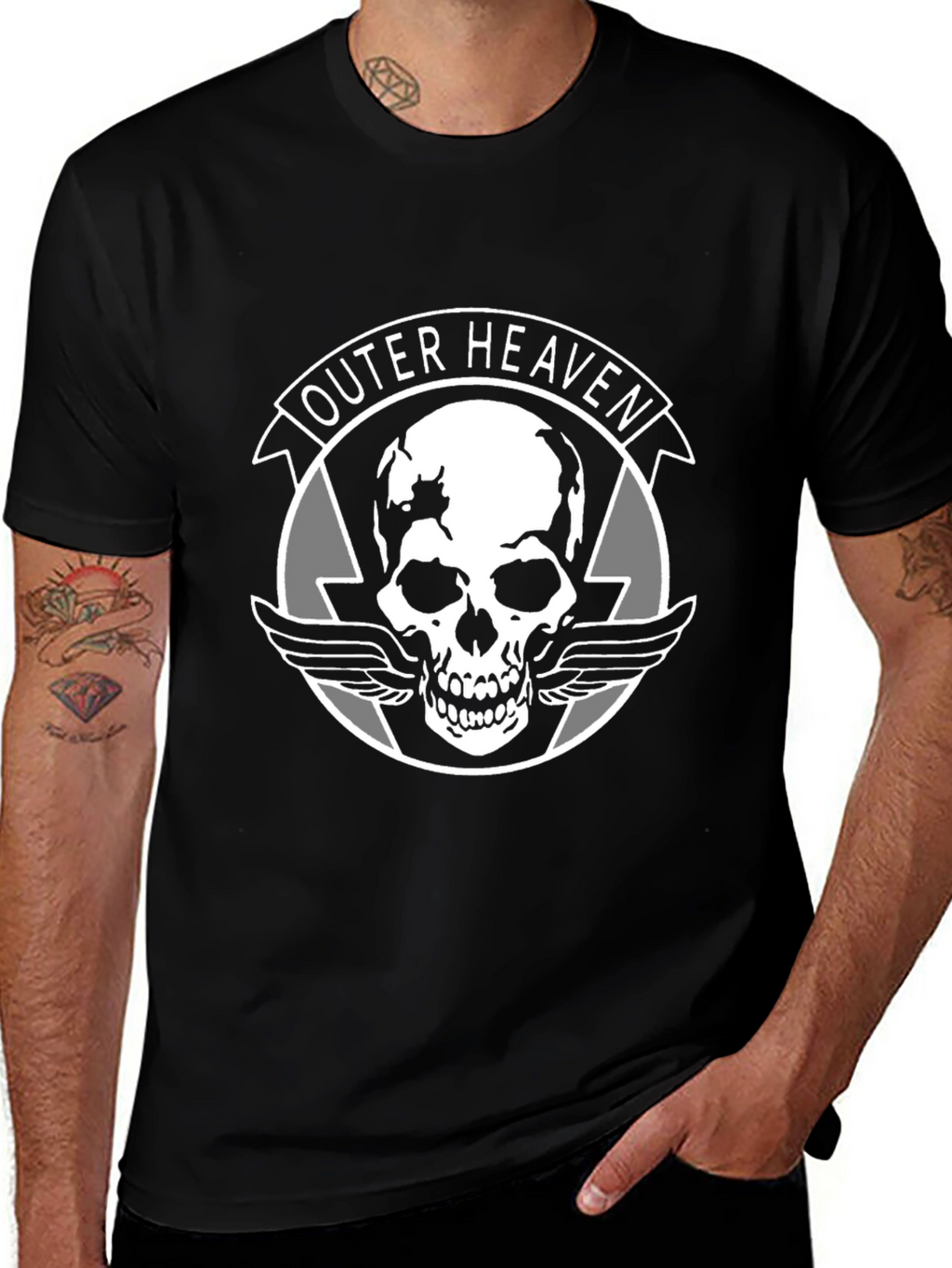 Outer Heaven Graphic T-Shirt: Classic Gamer Style